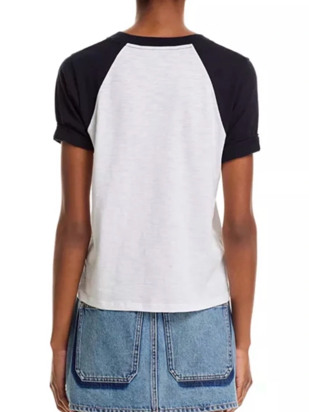 Veronica Beard Short Sleeve Mason Baseball Tee - Picture 3 of 3
